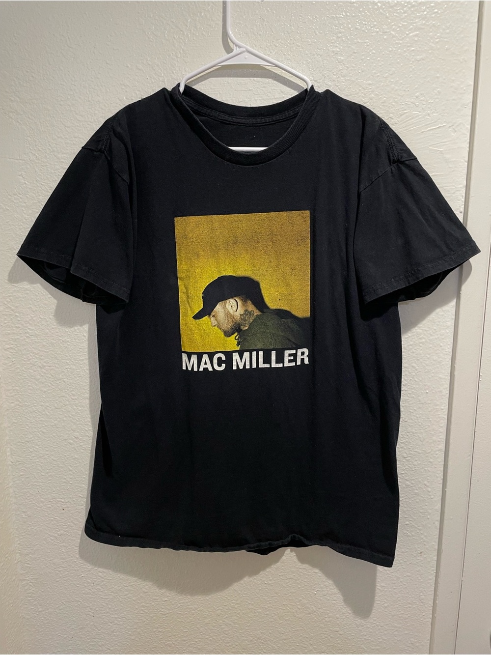 🔥 MAC MILLER Official Side Profile Graphic Tee Black Men's Size L 🔥